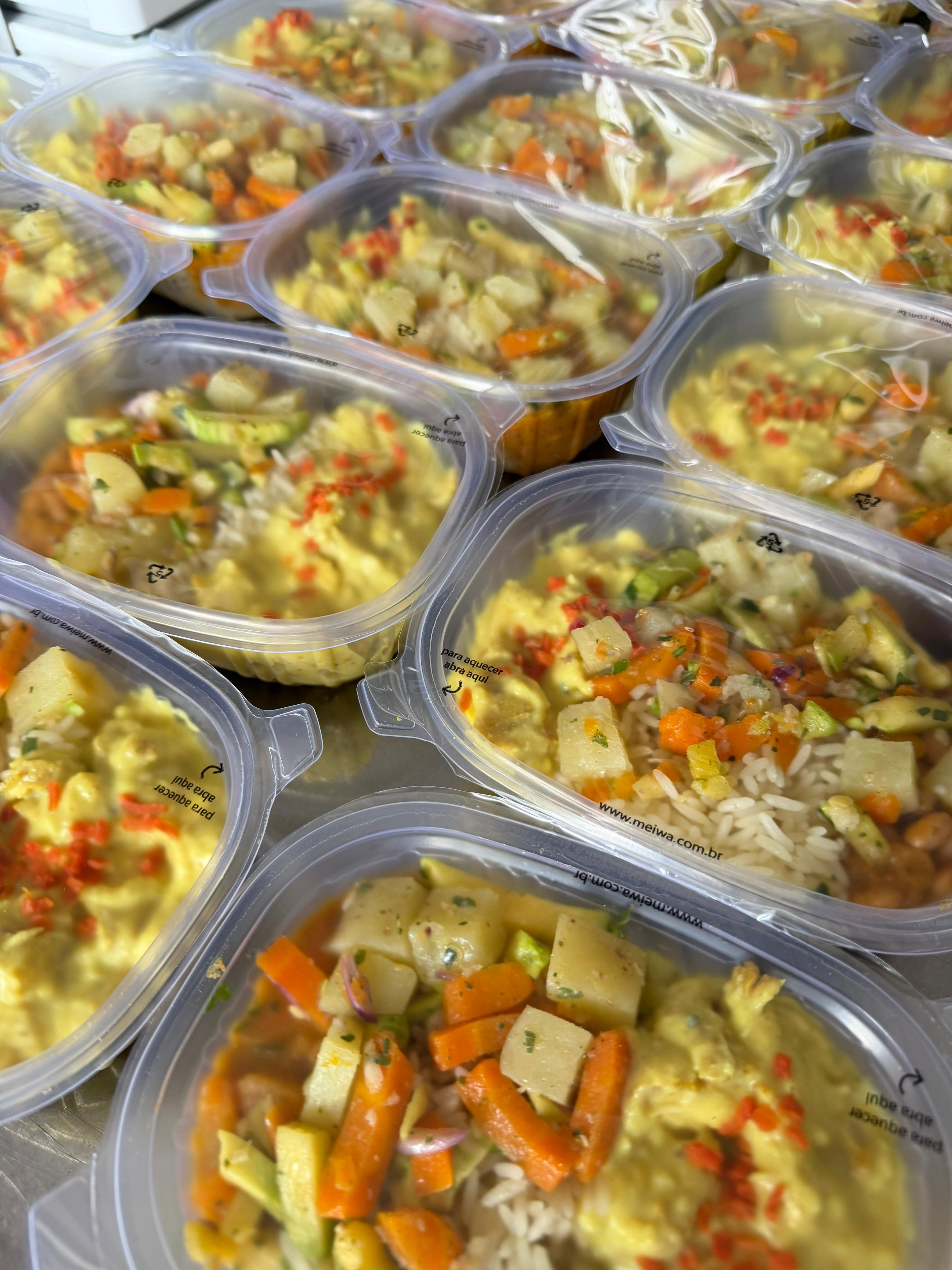 Marmita fit da Dieta do Pote com arroz, legumes e frango